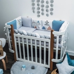 Комплект бебешко спално бельо Scandi blue