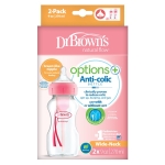 Шише Dr.Brown`s Wide-Neck Options+ 2 бр. 270 ml. 