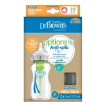 Шише стъклено Dr.Brown's Wide-Neck Options+ 2бр. 270 ml